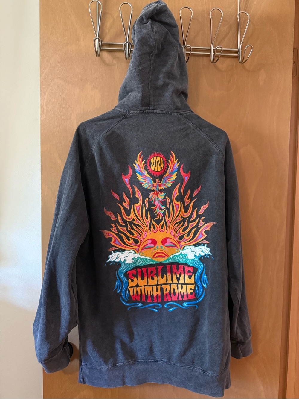 Sublime With Rome Women's Charcoal Graphic Hoodie